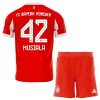Maillot de Supporter FC Bayern Munich Jamal Musiala 42 Domicile 2025-26 Pour Enfant